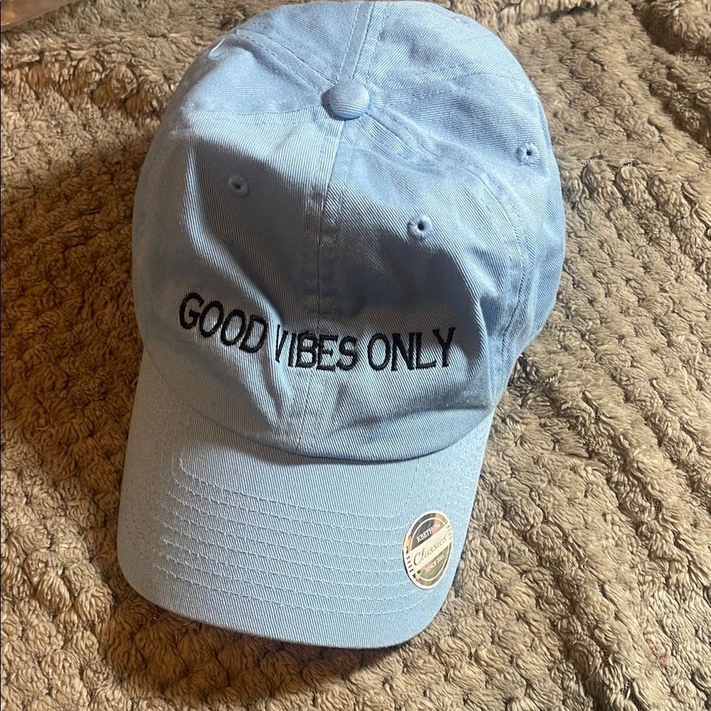 Blue 'Good Vibes Only' Cap